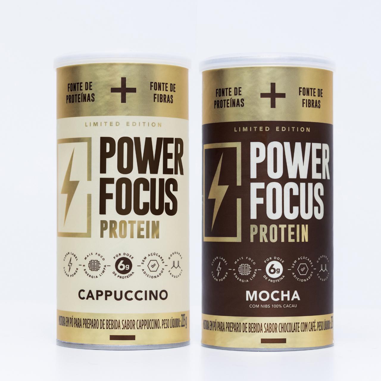 Kit Protein: 1 Power Focus Mocha + 1 Power Focus Cappuccino