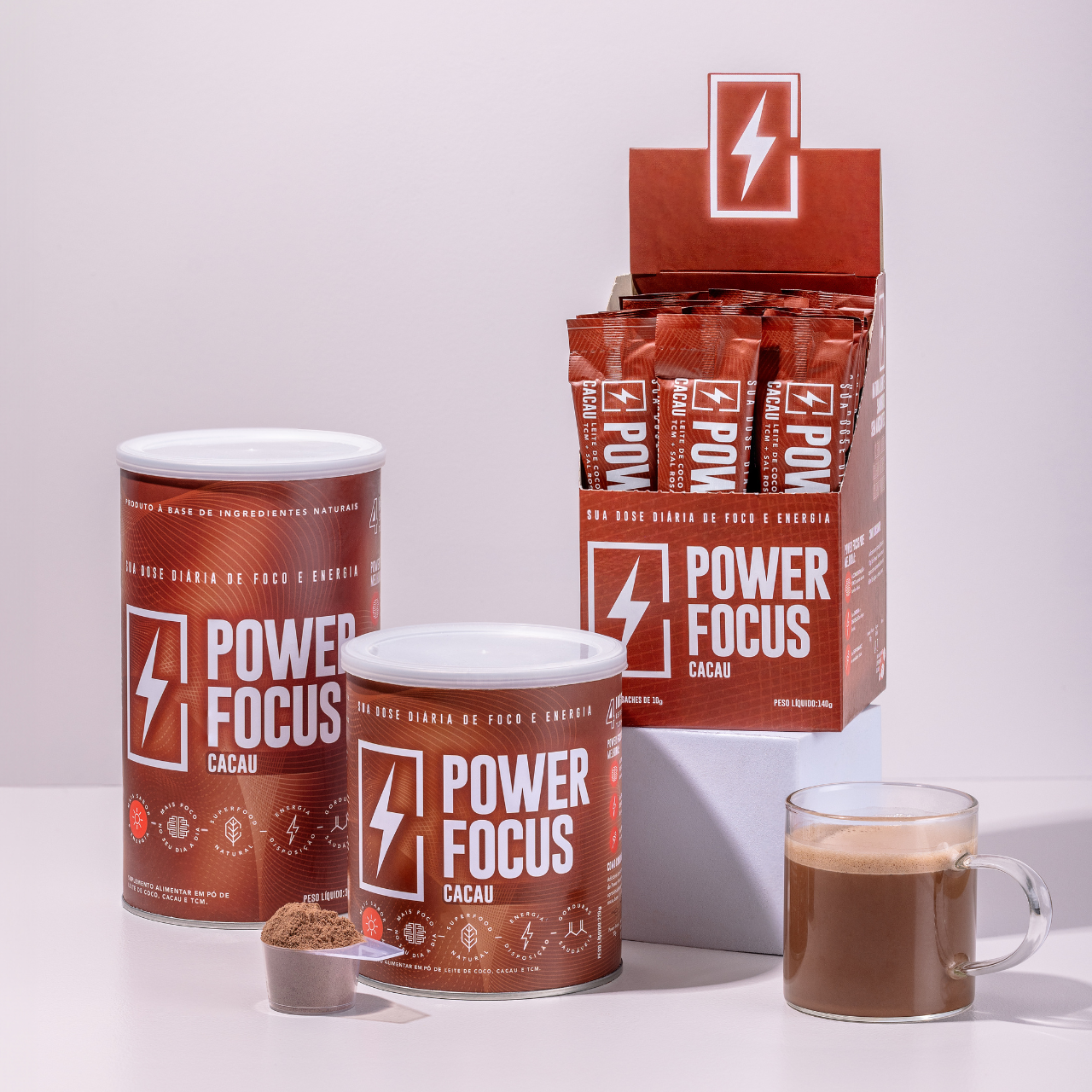 Power Focus Cacau Lata 380g