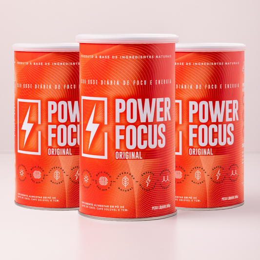 Kit Economic Original:  3 Latas de Power Focus Original 380g