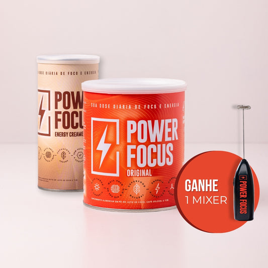 Kit Mixer ORIGINAL: 1 Energy Creamer 220g + 1 Power Focus ORIGINAL 220g + 1 Mini Mixer